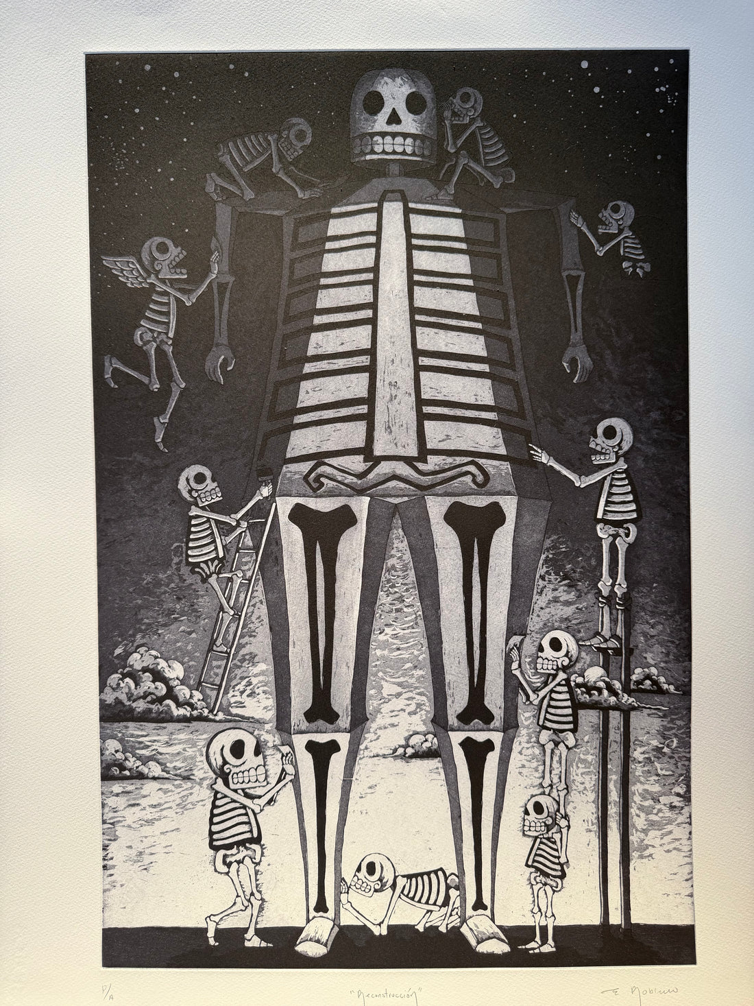 “Reconstrucción” (Aguafuerte y Aguatinta)
