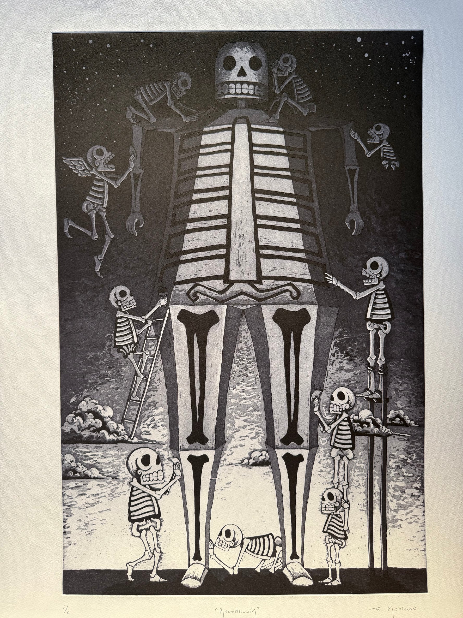 “Reconstrucción” (Aguafuerte y Aguatinta)