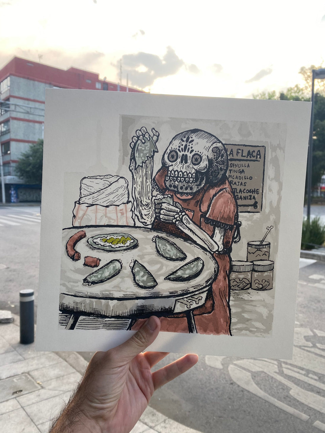 “La quesadillera” (Edición pintada a mano)