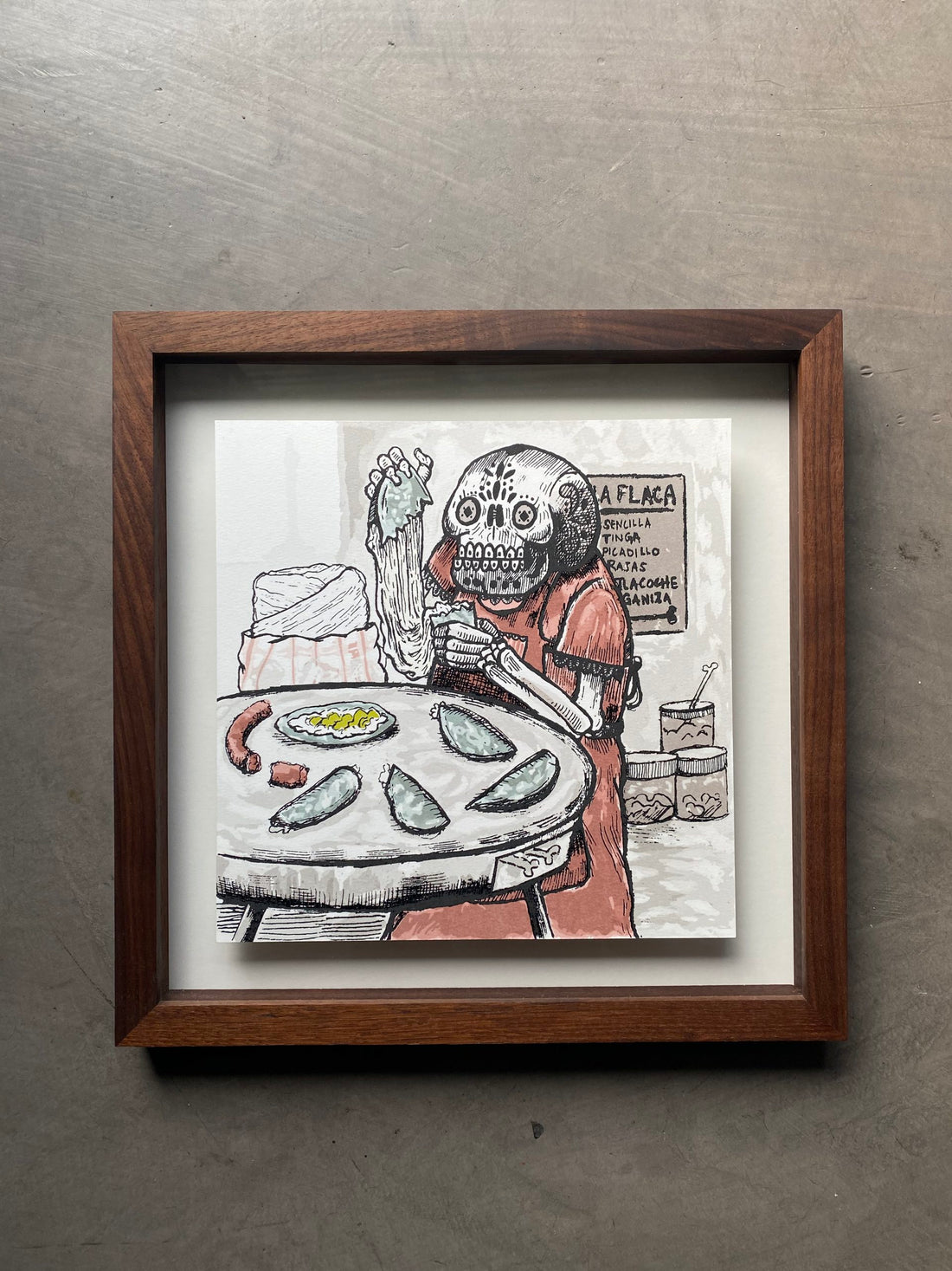 “La quesadillera” (Edición pintada a mano)