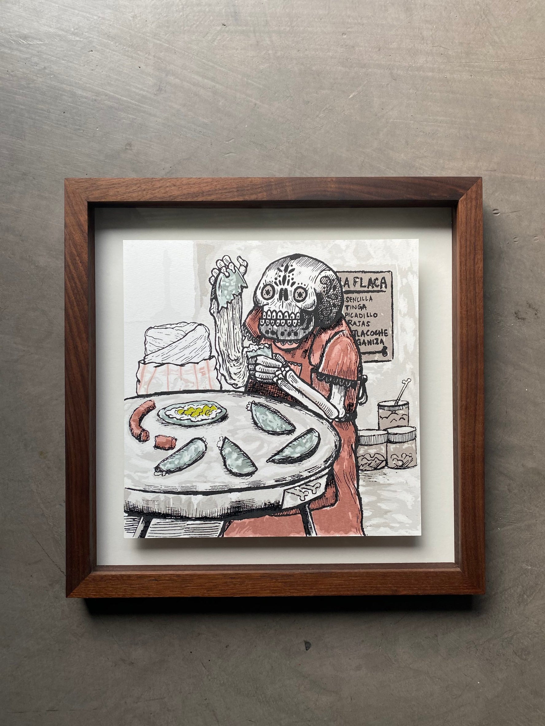 “La quesadillera” (Edición pintada a mano)