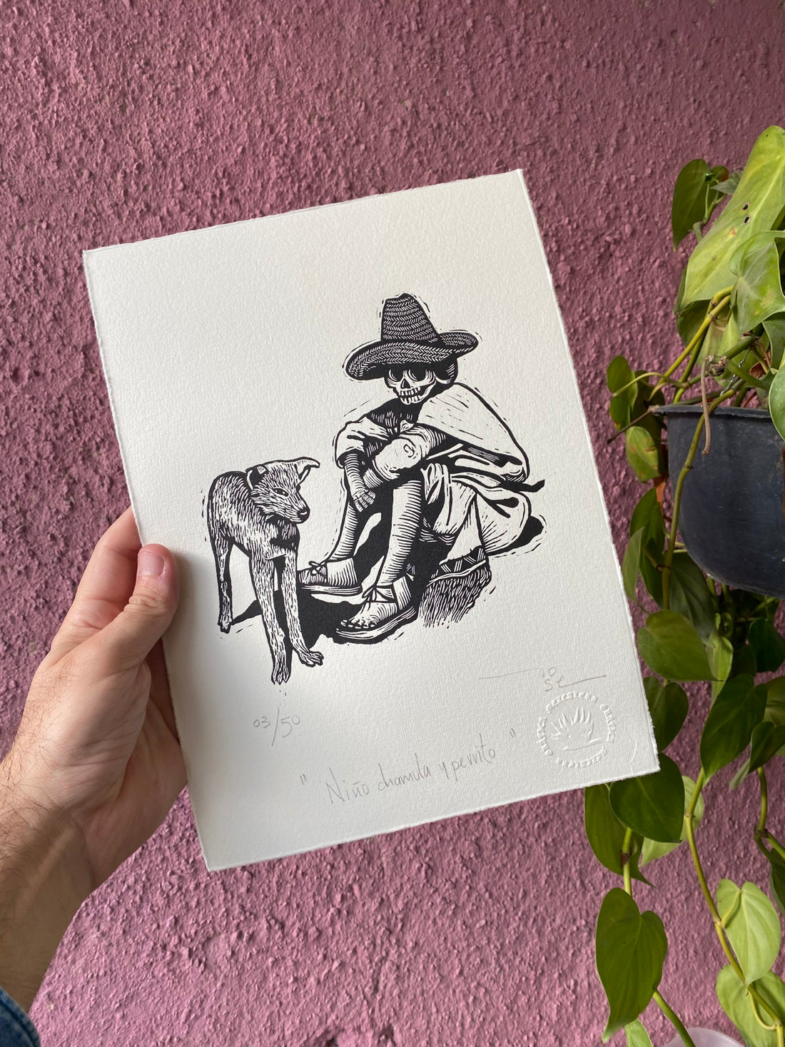 “Niño chamula y su chucho”