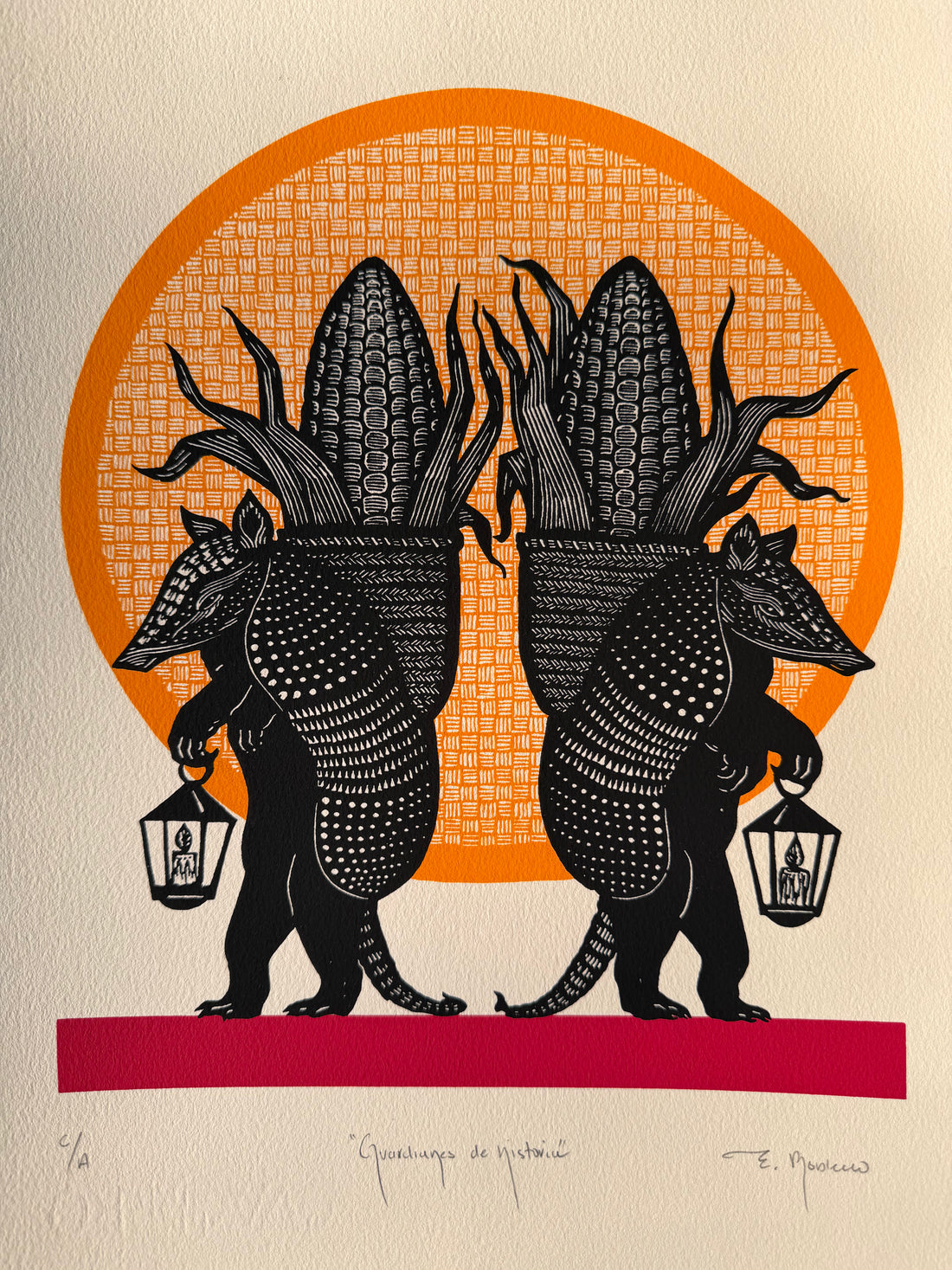 Guardianes de historia (serigrafía)