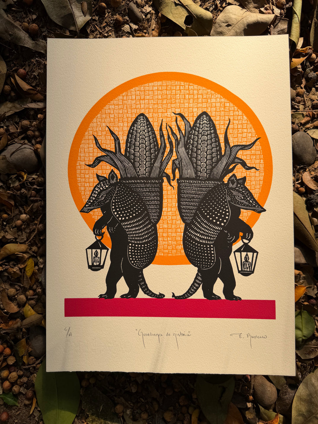 Guardianes de historia (serigrafía)