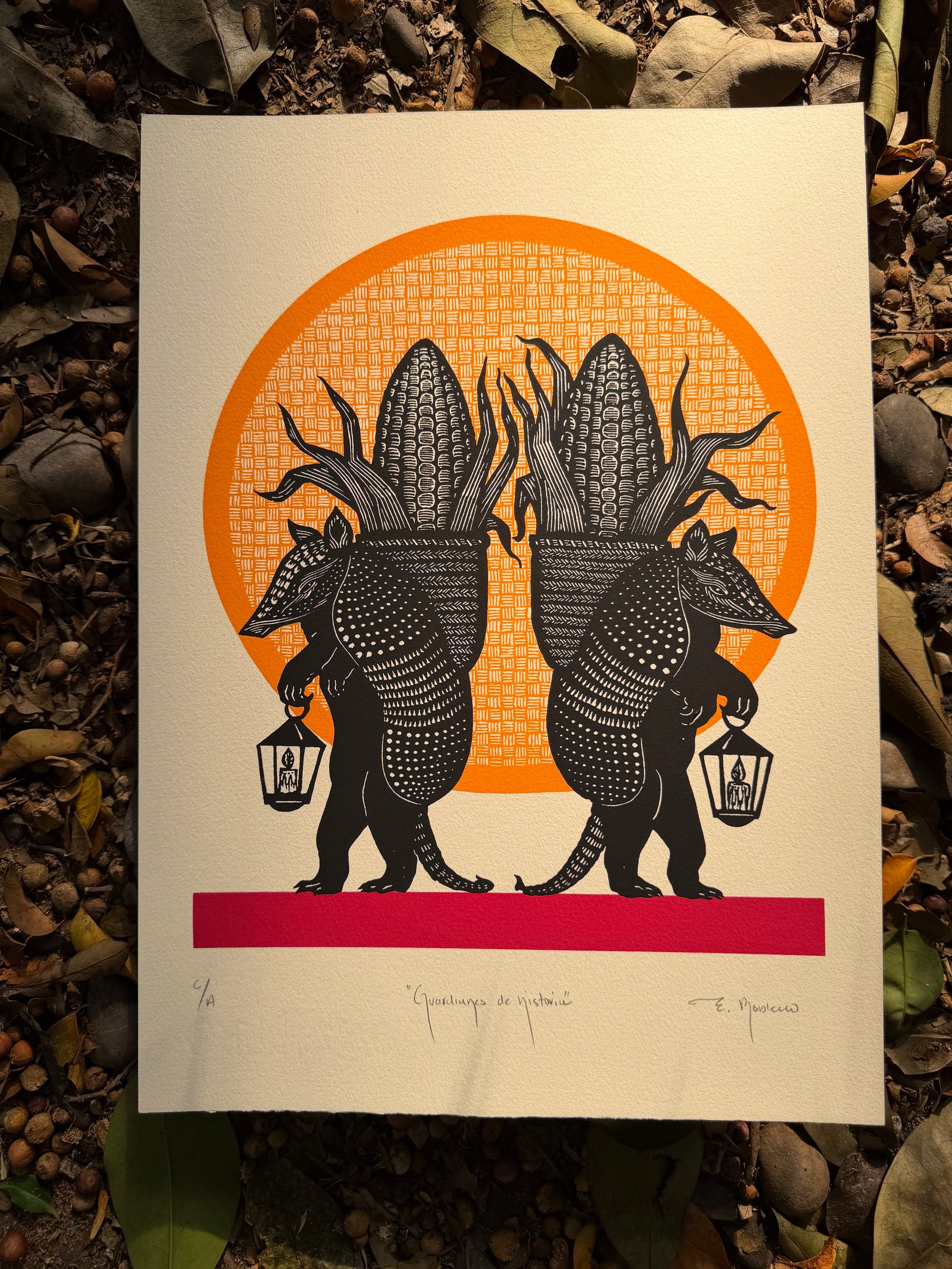 Guardianes de historia (serigrafía)