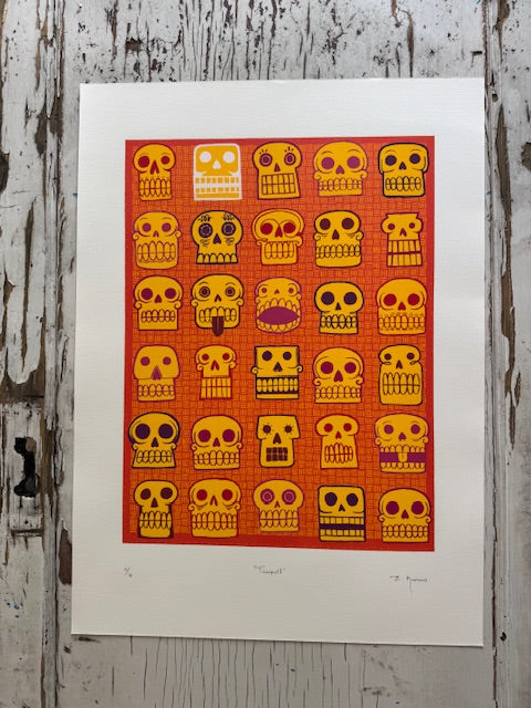 “Tzompantli” (Serigraphy)